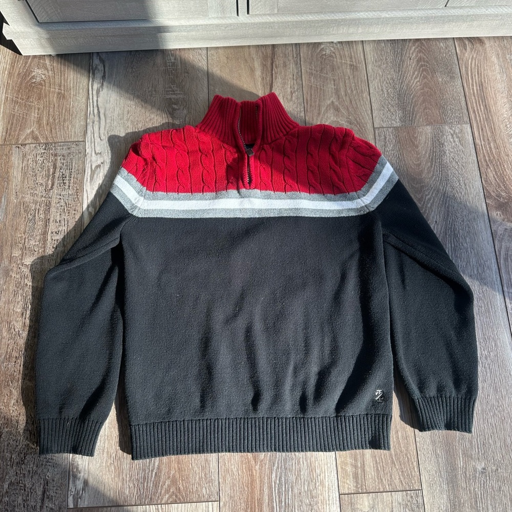 Izod Red and Black Boy’s Sweater